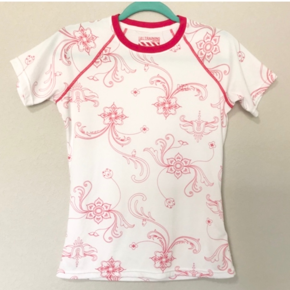 HH Helly Hansen Women’s Training Top Pink Floral M